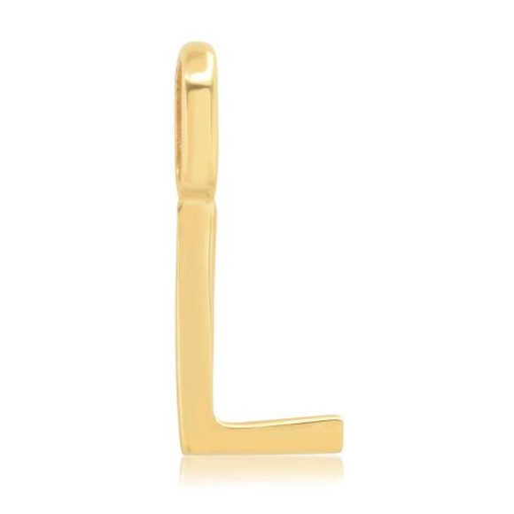 NWT Alphabet Letter Pendant "L" // 10K Solid Gold - Picture 1 of 1